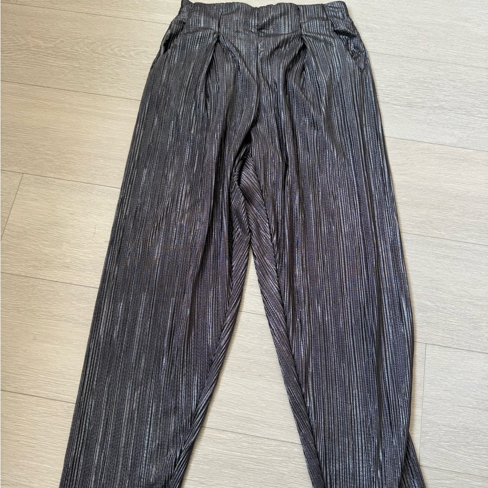 Elegant Black Striped Women's Pants